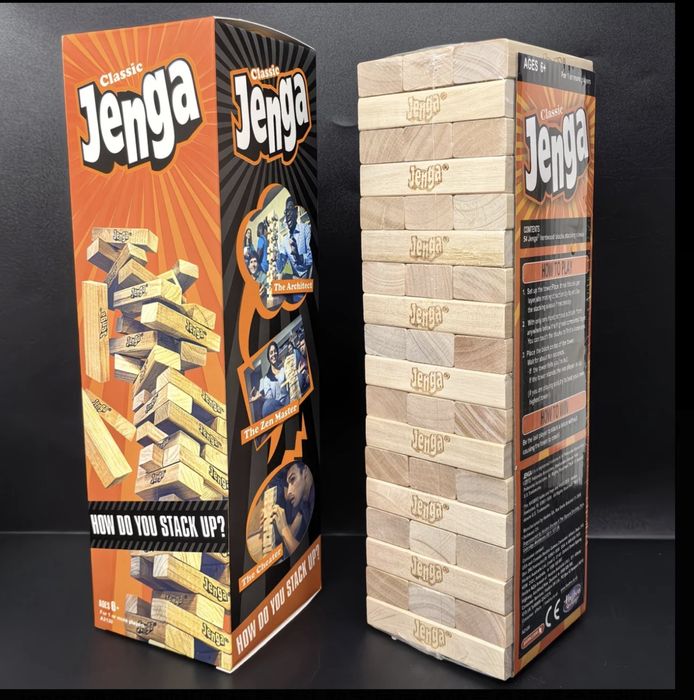 Настольная игра Дженга (Jenga Classic) — 54 блока