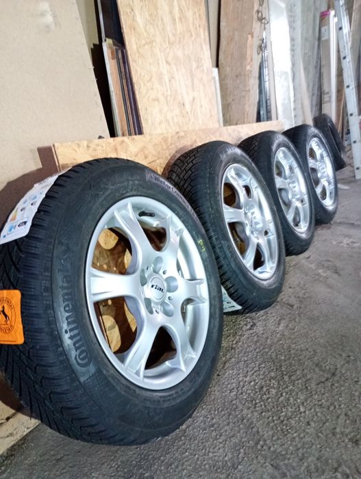 SUBARU джанти със нови зимни гуми 195/65/16 6,5J ET45 5x100 DOT 2618