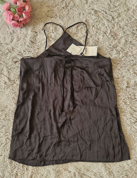 Top Zara satinat, mărimea M, nou