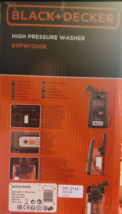 Black&Decker -ABSOLUT NOU aparat spalat presiune