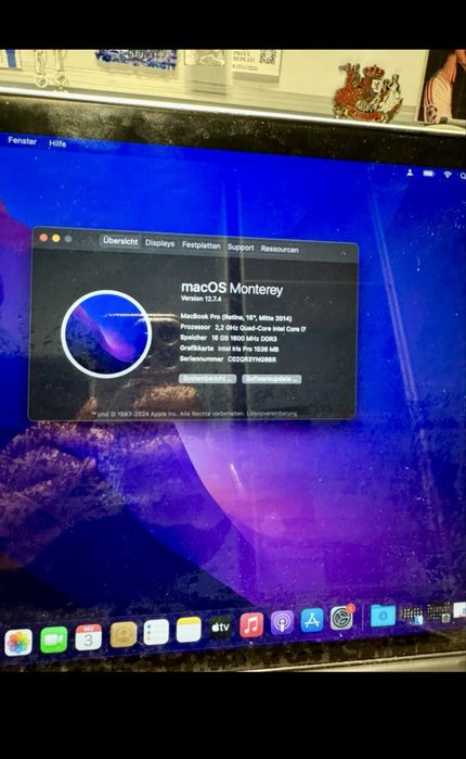 Macbook pro 15  2014 core i7