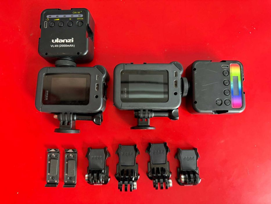 2 x GoPro Hero 8 4K + Media Mod + LED