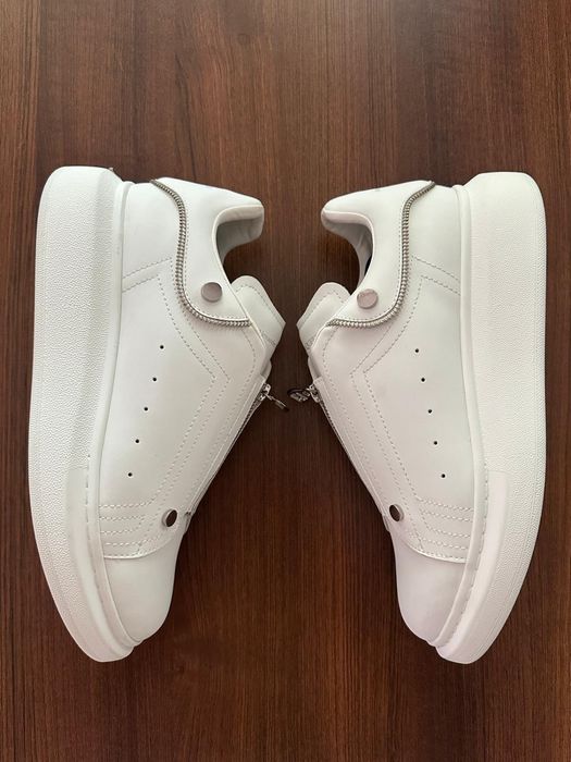 Alexander McQueen Zipper Tooth White