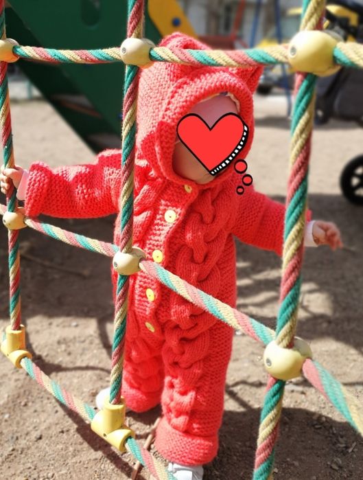 Датский вязаный комбинезон!