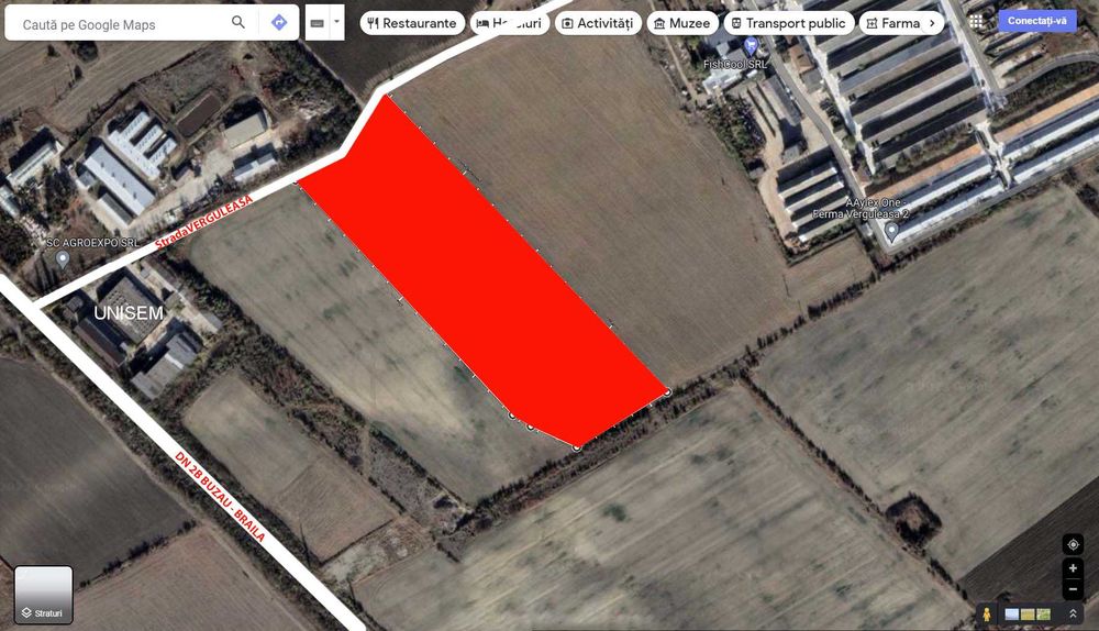 Teren 46.000 mp in intravilanul Municipiului Buzau, zona Verguleasa