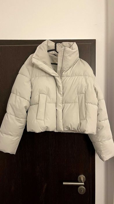 Mango - зимно сиво късо яке - М размер