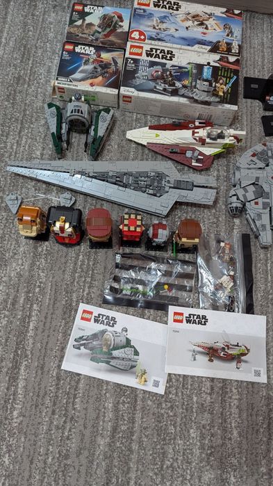 Lego Star Wars colecție nave jedi brick Headz yoda
