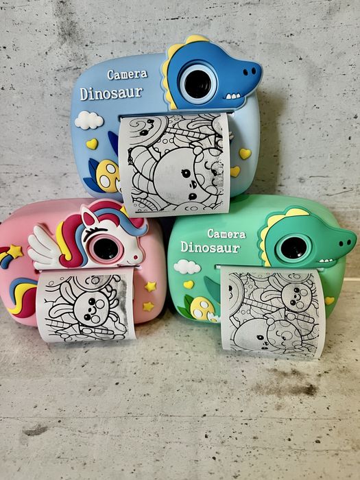 НОВ Детски фотоапарат с моментален печат (принтер)