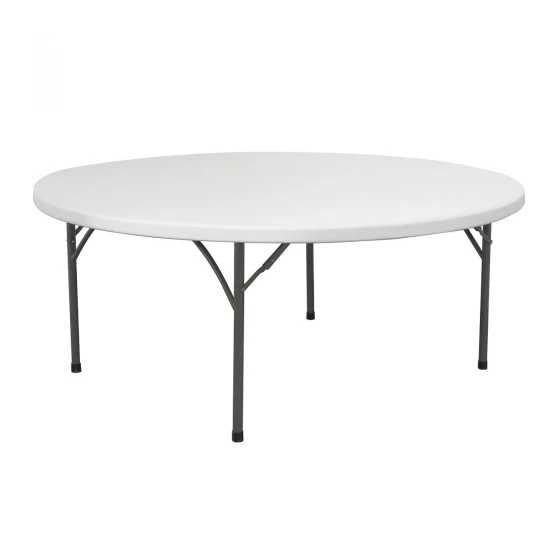 Masa catering, evenimente rotunda blat intreg HDPE 160cm,10 persoane