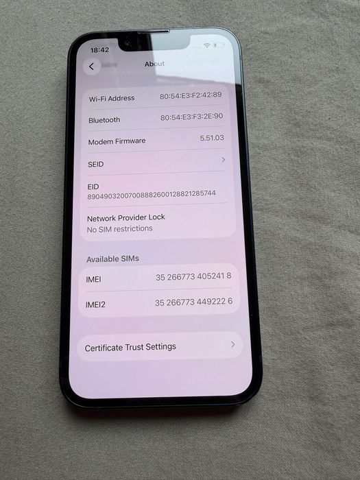 IPhone 13 mini 128GB / Midnight blue