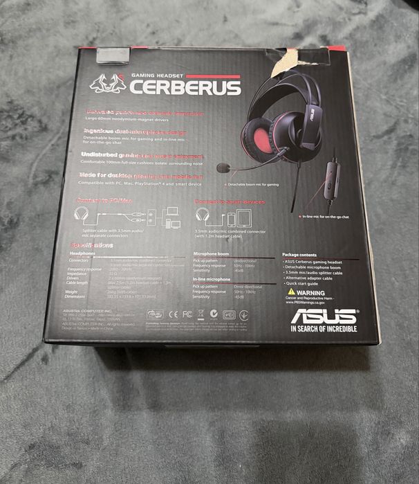 Casti gaming Asus Cerberus