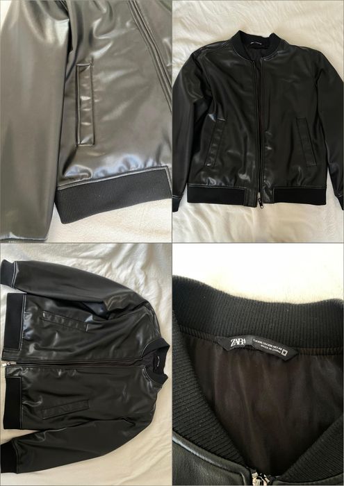 Geacă de piele Zara, mărimea XXL, super calitativă.