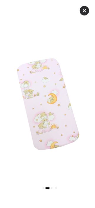 Lenjerie de patut bebe ursulet roz