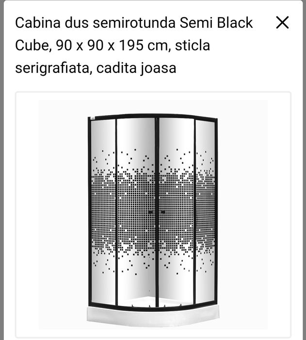 Cabina Duș noua un geam e spart