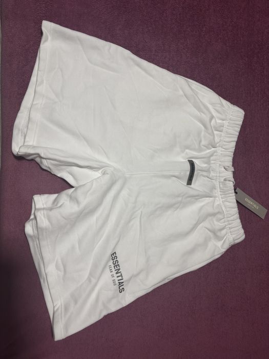 Pantaloni scurti essentials alb