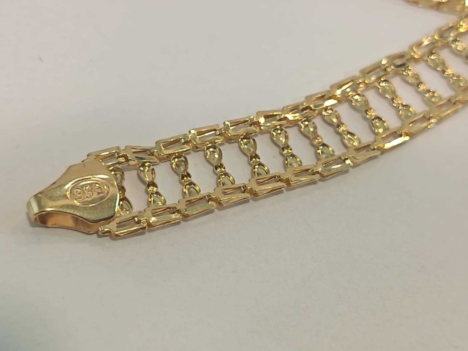 (AG41) Bratara aur, 14k b6305 Certificat de garantie