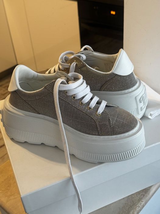 Casadei Nexus Triniton – sneakers Platinum, mărimea 38