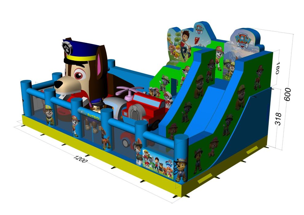 Надуваем батут,пързалка,център, атракцион