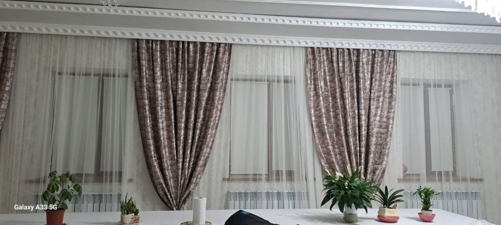 шторы и тюль из дорогой ткани