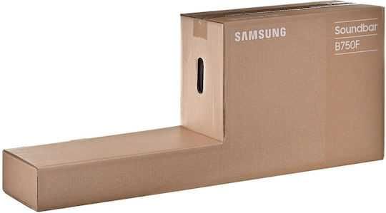 Soundbar Samsung HW-B750F, 5.1, 400W, Bluetooth, Wi-Fi, Subwoofer wireless, Dolby Audio, HDMI eARC, Negru