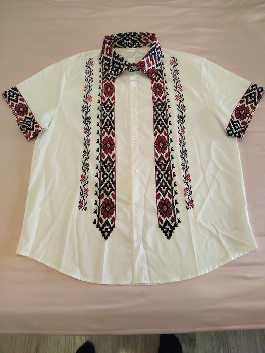 Мъжка риза с принт в етно стил