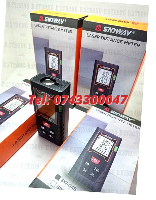 Dispozitiv Masura Laser 40m Sndway Digital Portabil Usor De Manevrat