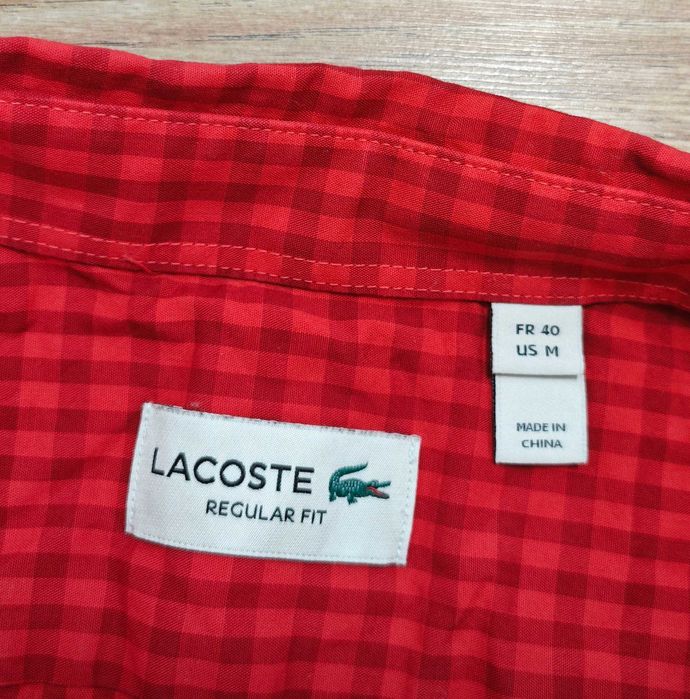 LACOSTE Оригинална мъжка риза с къс ръкав размер М