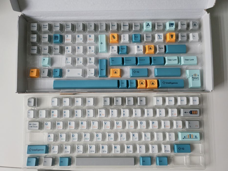 Set taste keycaps pt tastatura mecanica PBT Retro Codex profil Cherry