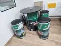 butoaie din tabla pentru sope , pentru depozitat cenusa