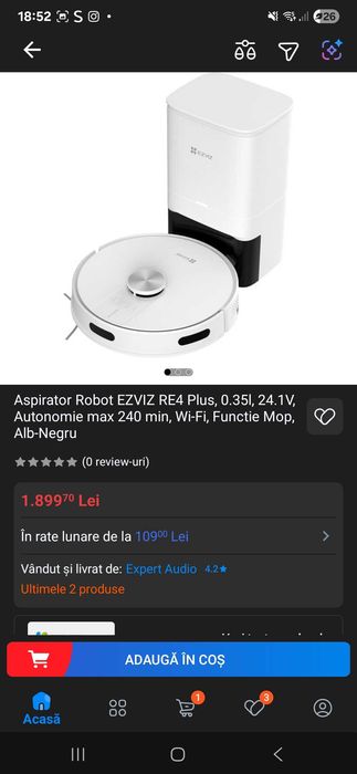 Aspirator robot Ezviz