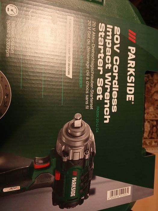 Оригинален ударен гайковерт Parkside.-20v.