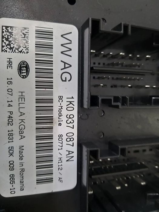 Modul calculator bcm skoda superb 2 3t facelift 1k097087an