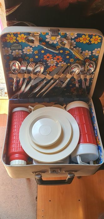 Geanta picnic vintage