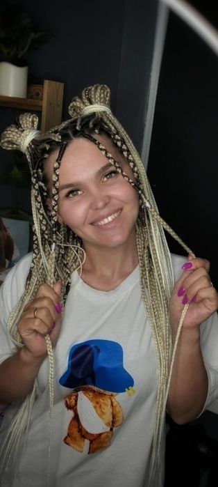 Афрокосы разные цвета