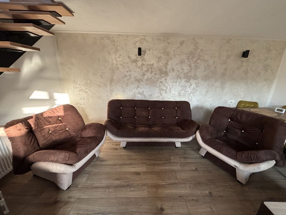 Set canapea+fotolii extensibile