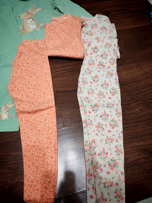 Три памучни комплекта за момиче
