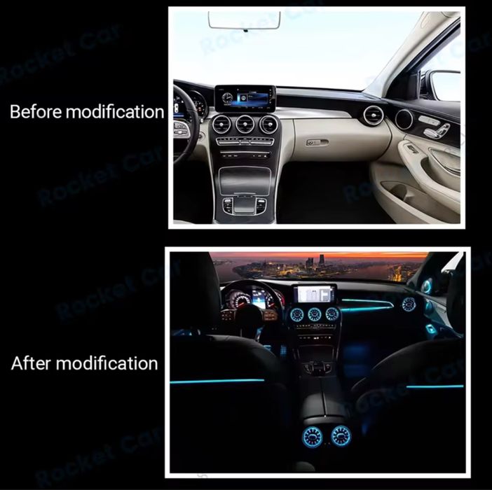 Lumini ambientale Mercedes C w205 / Glc x253