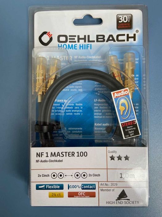 Стерео аудио High End кабел OEHLBACH NF 1 MASTER 100