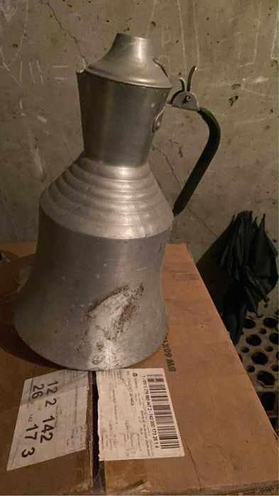 Стар алуминиев съд за мляко / ретро гарафа