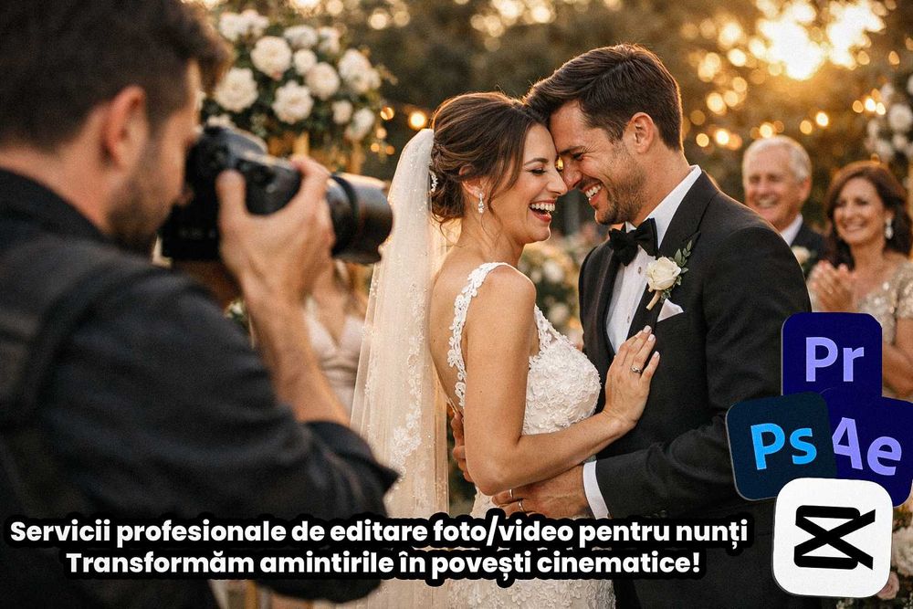 Ofer servicii de editat video si poze pentru Nuntii.