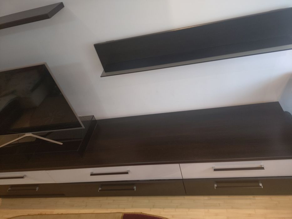 Mobila leaving Lems alb/negru/sticla neagra