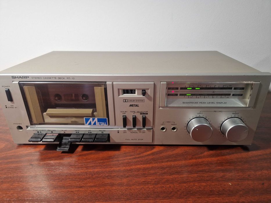 Sharp RT-10 Stereo Cassette Deck | Made in Japan | Pentru reparație