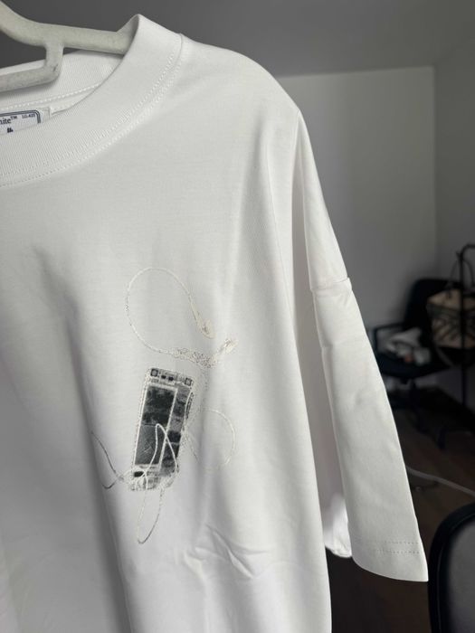 Tricou Off White alb marime M