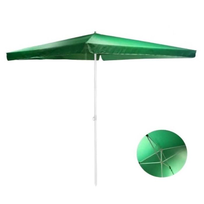 3.5 метра градински правоъгълен чадър за дъжд и слънце