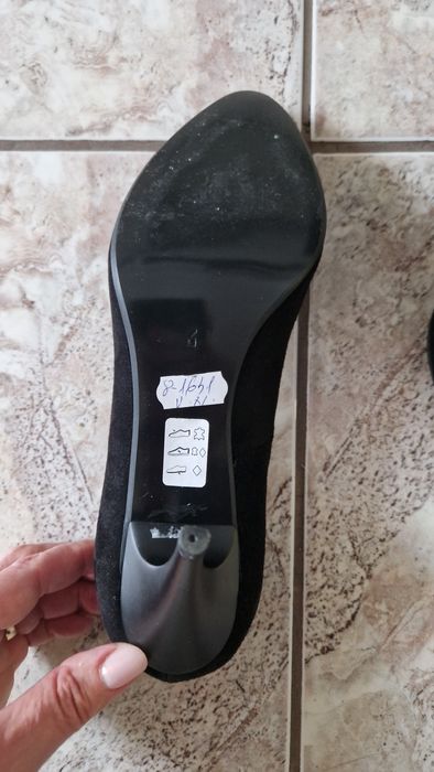 Pantofi dama din piele naturala intoarsa