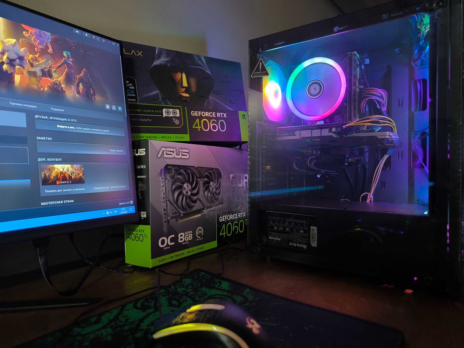 Игровой Компьютер с Монитором Полный Комплект Core i5-4590/ RX580 4Gb.