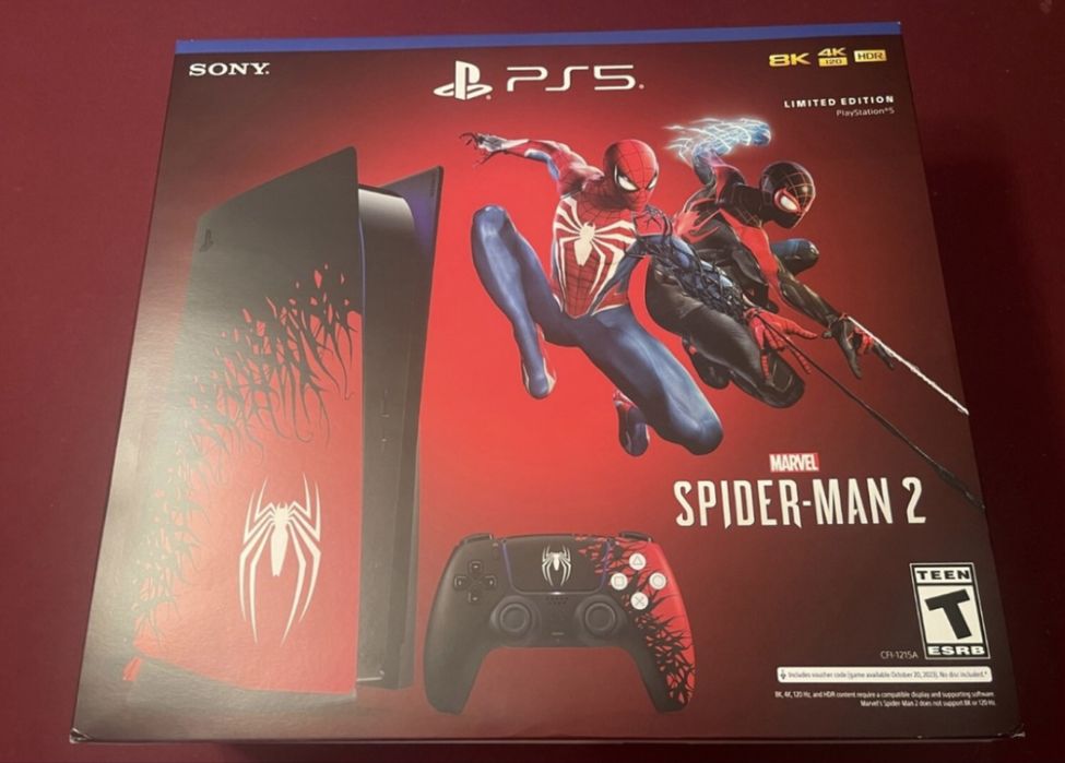 Sony playstation 5 (PS5) spider man limited edition