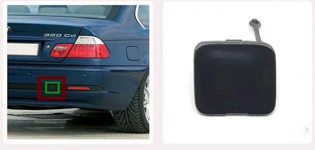 Капачка задна броня BMW E46 седан кука за теглене нови бмв е46 320 330