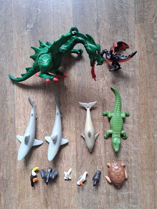 Playmobil - animale acvatice, dragoni si pasari (12 bucati)