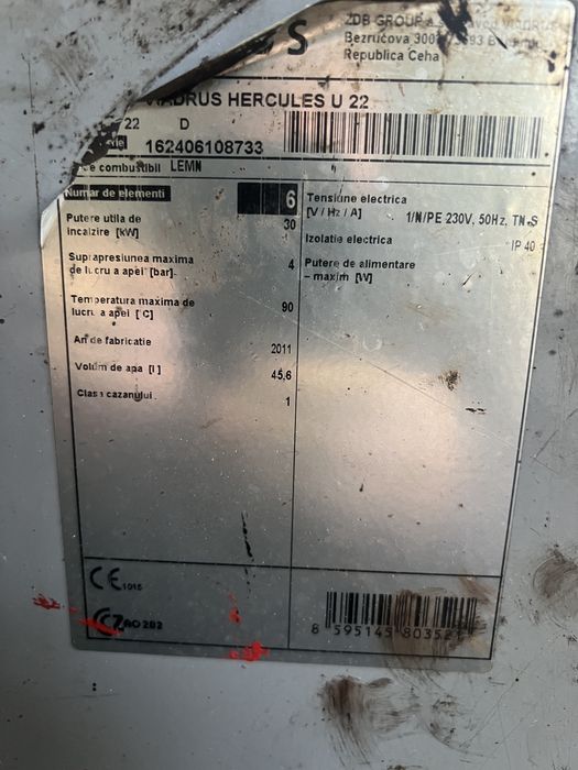 Centrala termica pe lemne Viadrus U22 30 kw